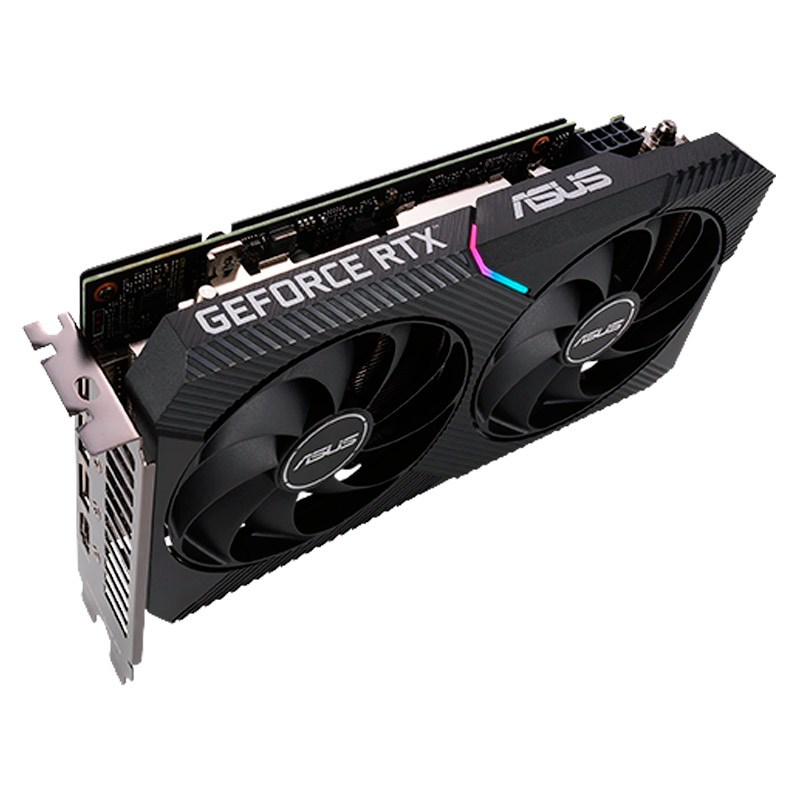 Tarjeta de Video 12GB GDDR6 Asus GeForce RTX 3060 Dual V2 HDMI DP PCIe 4.0