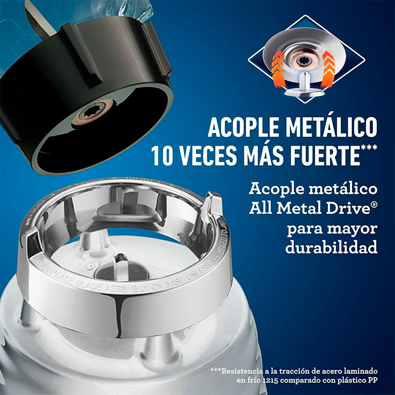 Licuadora Oster BLST4655 3 Velocidades Vaso Vidrio Cromada