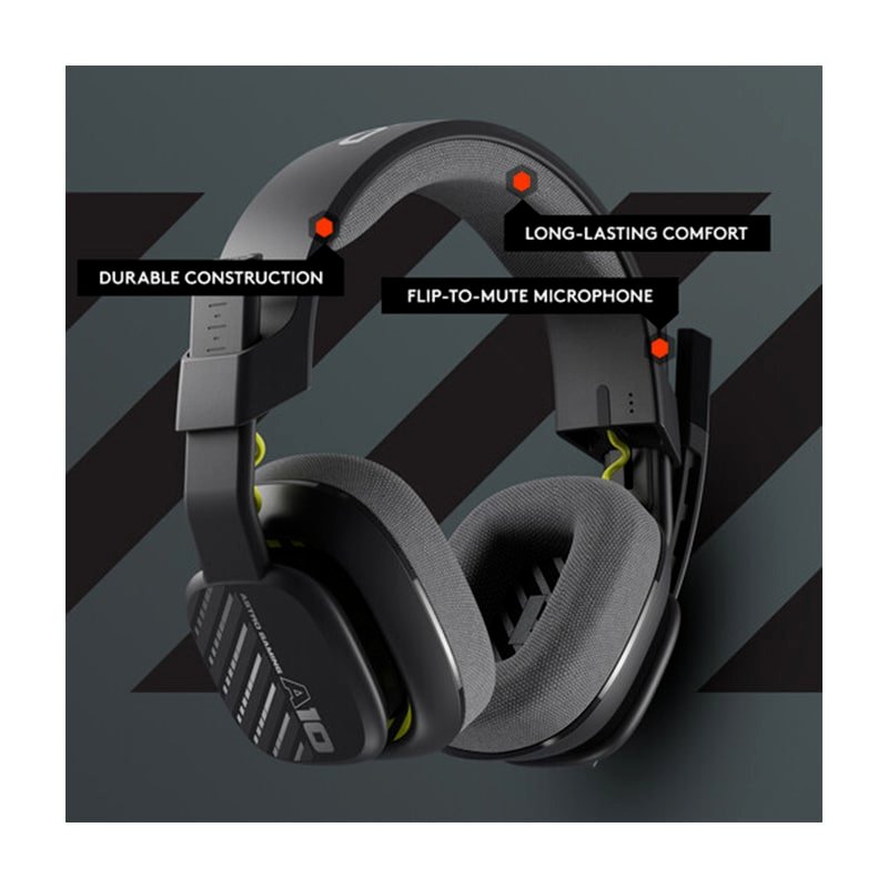 Audifonos tipo Headset ASTRO Gaming A10 Gen 2 3.5mm con Micrófono Negro