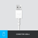Audifonos tipo Headset Logitech H390 USB con Micrófono Blanco