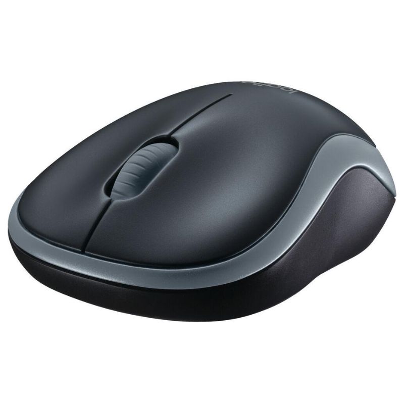 Mouse Inalámbrico Logitech M185 1000DPI Negro Con Azul
