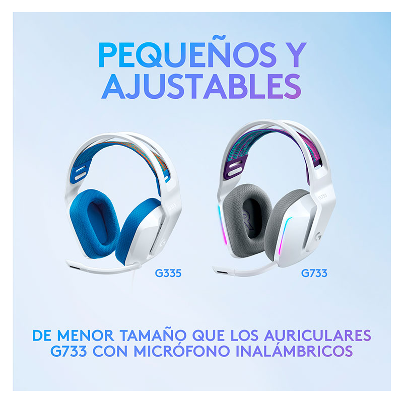 Audífonos tipo Headset Logitech G335 3.5mm Blanco