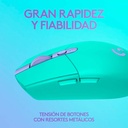 Mouse Gaming Inalámbrico Óptico Logitech G305 LIGHTSPEED 12000DPI 6 Botones Mint