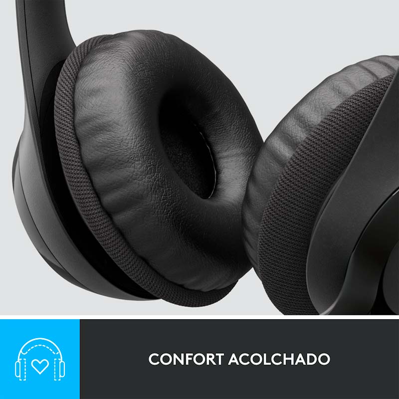 Audifonos tipo Headset Logitech H390 USB con Micrófono Negro