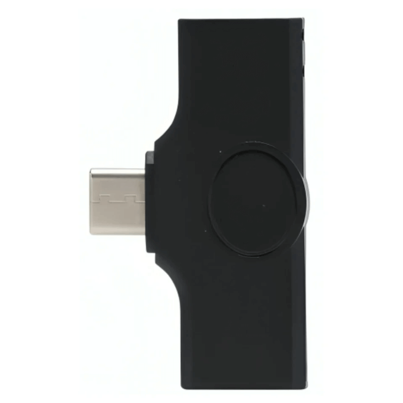 Micrófono de Solapa VTA+ Inalámbrico USB-C con Gancho de Sujeción Negro