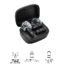 Micrófono de Solapa VTA+ Inalámbrico con Gancho de Sujeción Negro