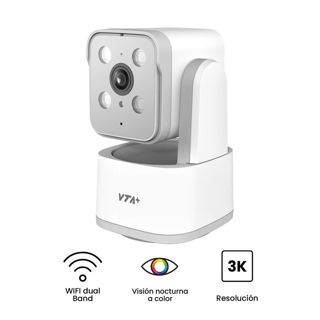 Cámara Inteligente VTA+ Primus II 3K con Rotación Smart Home
