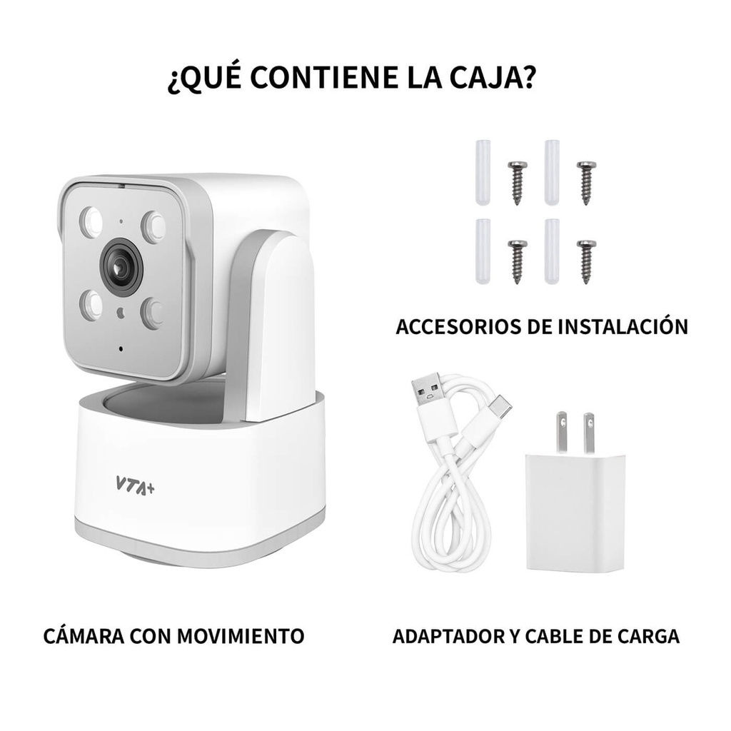 Cámara Inteligente VTA+ Primus II 3K con Rotación Smart Home