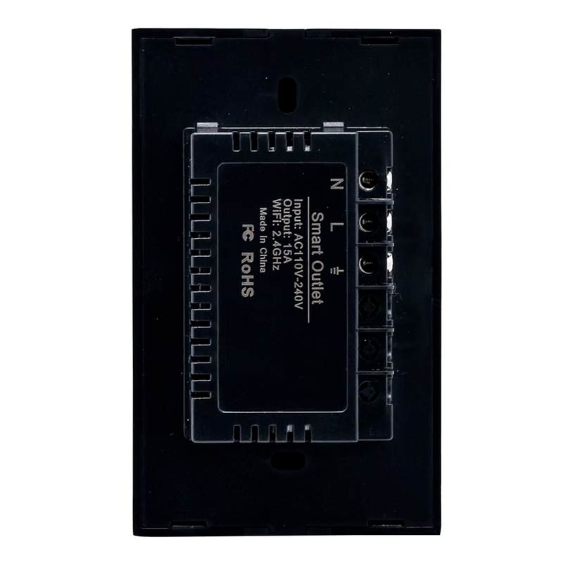 Tomacorriente de Pared Ineligente VTA+ 2 Tomas + Botón de Iluminación Smart Home Wi-Fi