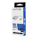 Adaptador USB-C a HDMI 4k UnnoTekno AD3001SV Macho-Hembra Plateado