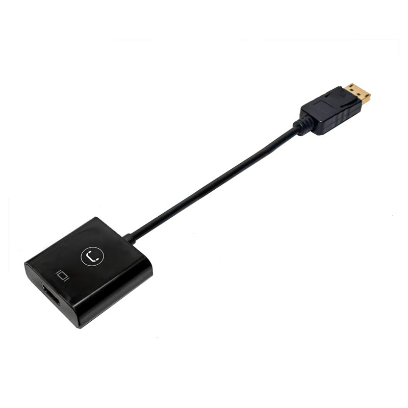 Adaptador DisplayPort a HDMI UnnoTekno AD3004BK Macho-Hembra Negro