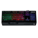 Teclado y Mouse Gaming Alámbrico UnnoTekno Brave Negro USB Ingles + Mousepad