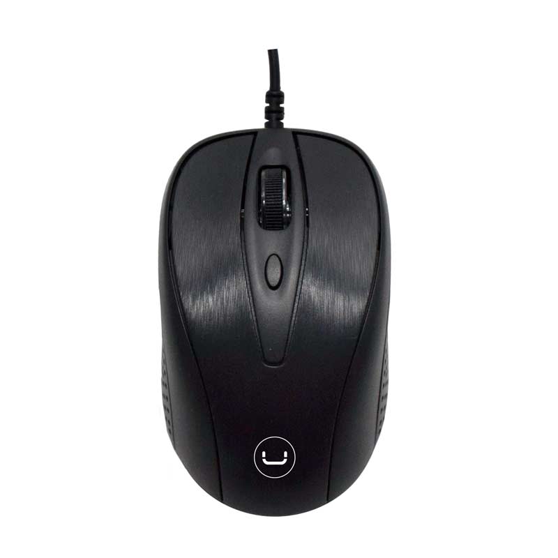 Mouse Alámbrico UnnoTekno Trek 1600DPI Negro