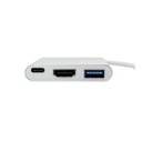 Adaptador 3 en 1 UnnoTekno USB-C Plateado