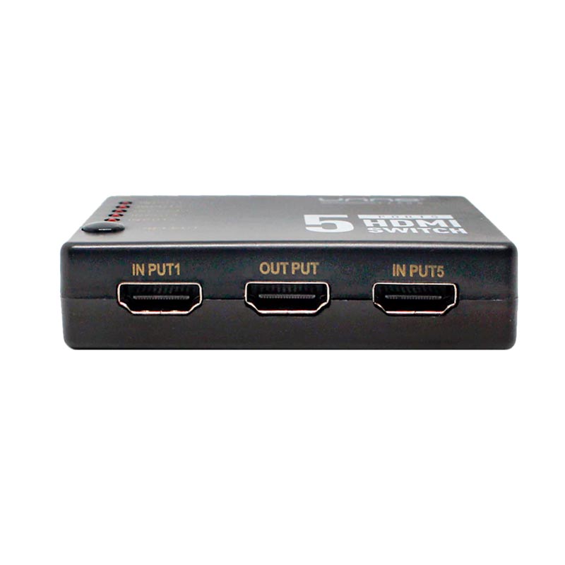 Splitter UnnoTekno HB1203BK 5 Puertos HDMI 4K