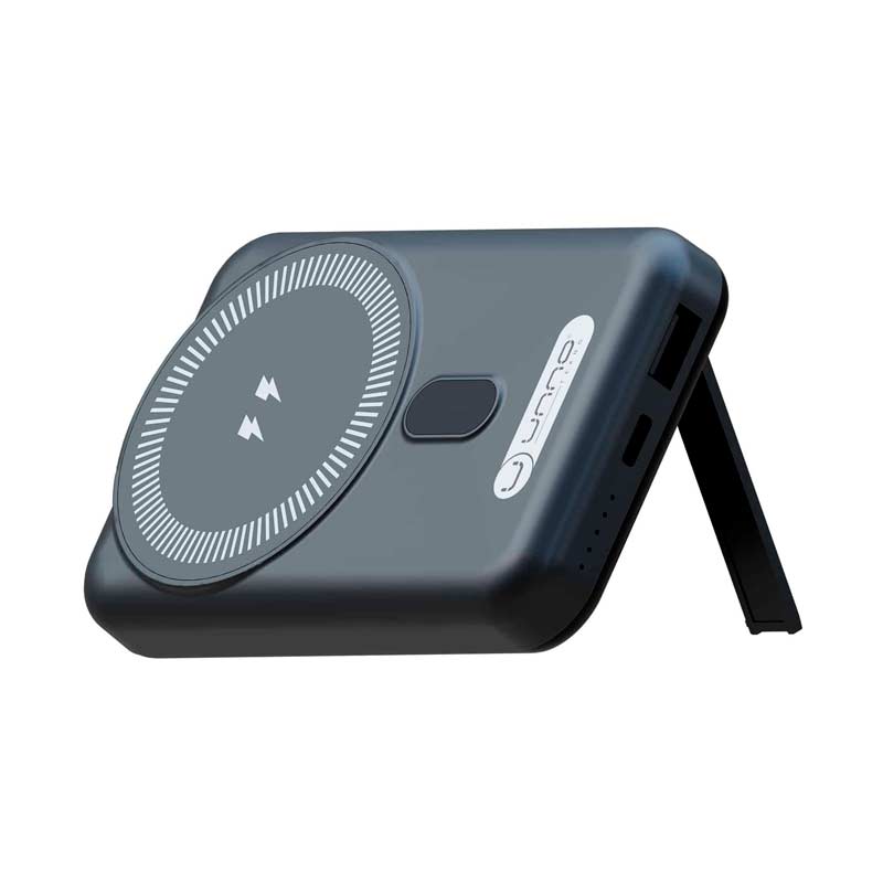 PowerBank UnnoTekno10000 mAh USB/USB-C/Inalámbrico Negro
