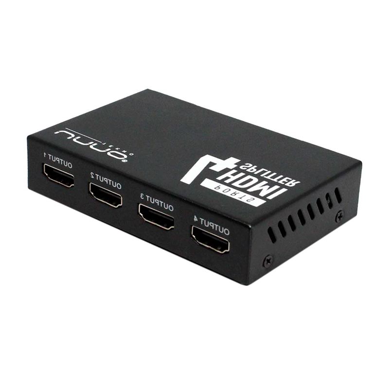 Splitter UnnoTekno HB1205BK 4 Puertos HDMI 4K