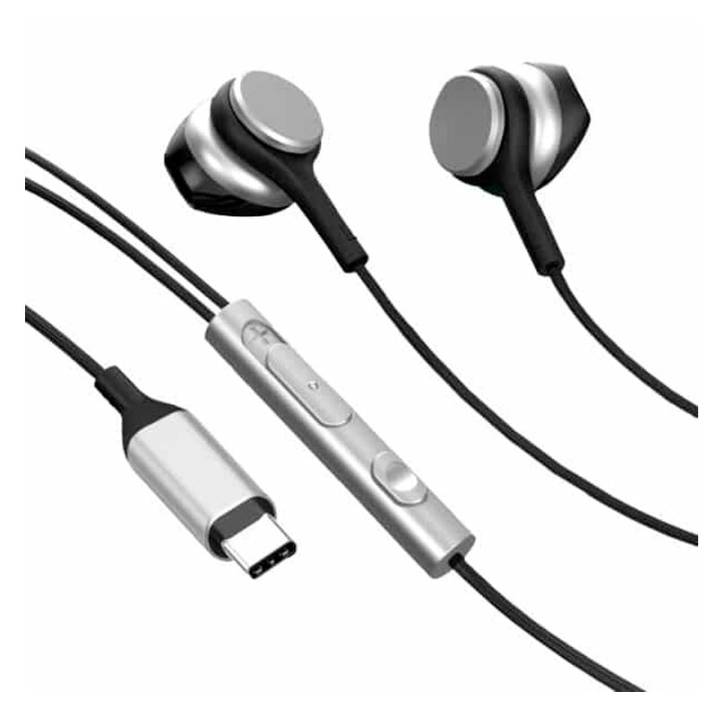 Audífonos UnnoTekno USB-C In-Ear Ultra Negro