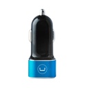 Cargador Unno Tekno para Carro Dual USB-C 40W Negro/Celeste