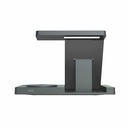 Cargador Inalámbrico UnnoTekno PW5119BK 3 en 1 ChargePro 15 W Gris