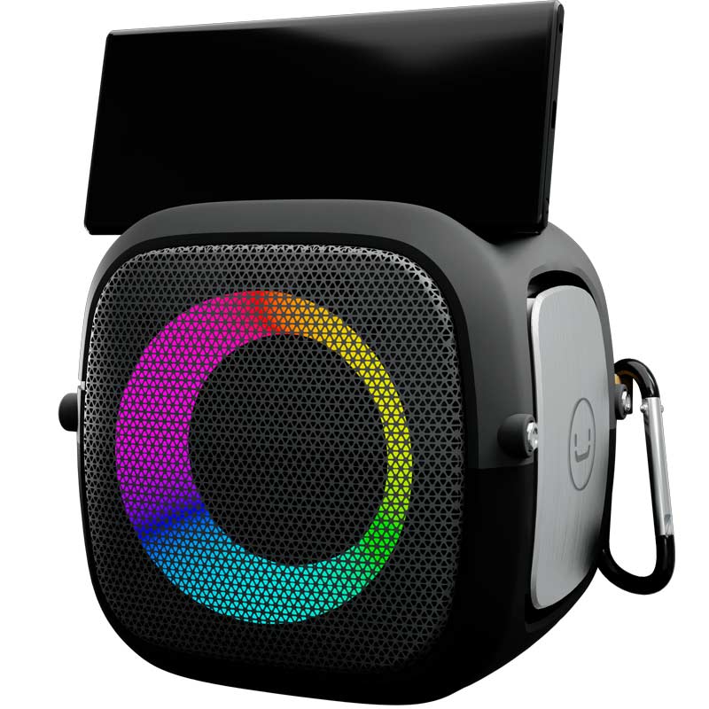 Bocina Bluetooth UnnoTekno CUBI TWS SP9214GY 5W Negro