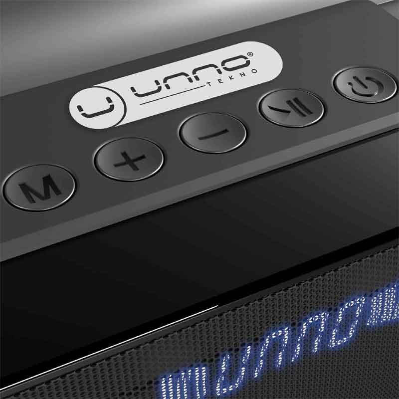 Barra de Sonido Bluetooth UnnoTekno SP9301BK 50W + Micrófono
