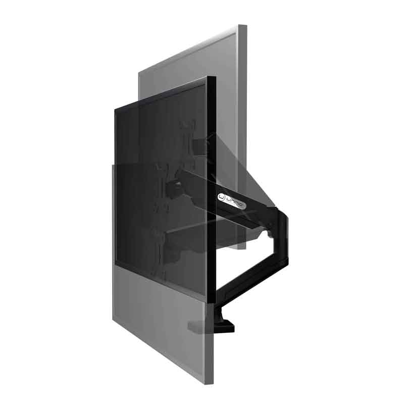 Bracket UnnoTekno TM8005BK 20-32" con Mecanismo Neumático Negro