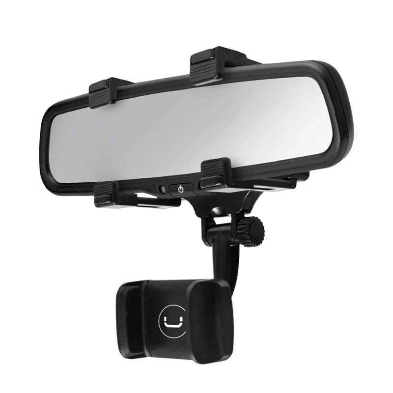 Soporte Retrovisor UnnoTekno CH3008BK con Soporte para Celular