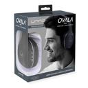 Audífonos Tipo Headset UnnoTekno Bluetooth 3.5mm Ovala 5.0
con Micrófono Gris