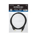 Cable USB para Impresora UnnoTekno CB4006BK 6ft Negro