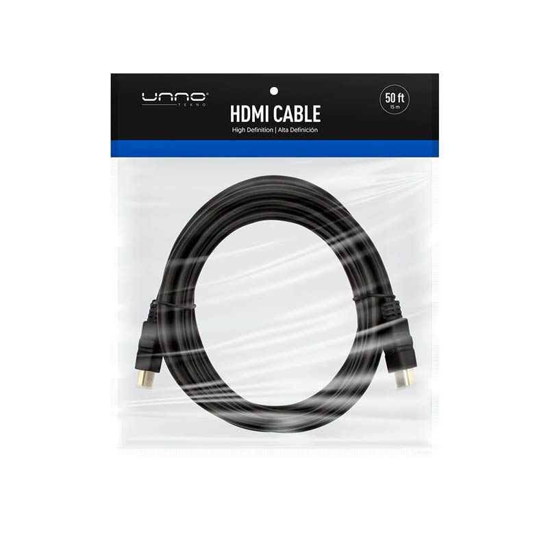 Cable HDMI UnnoTekno CB4150BK 15 Metros Macho-Macho Negro