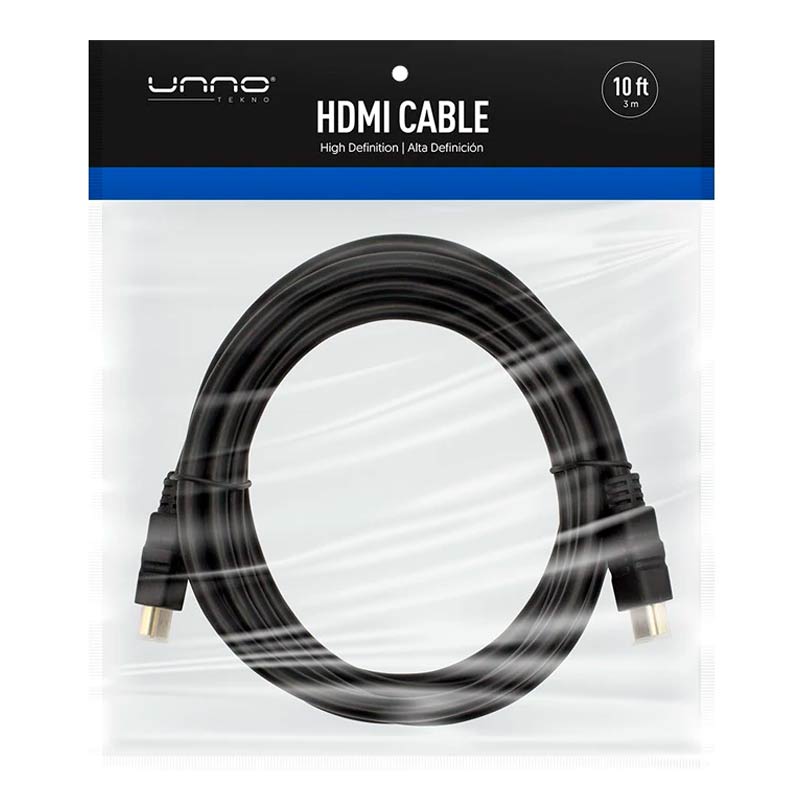 Cable HDMI UnnoTekno CB4110BK 3 Metros Macho-Macho Negro
