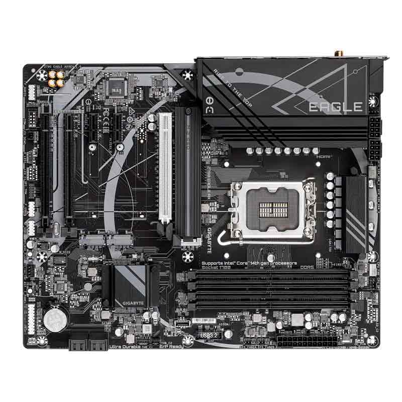 Motherboard Gigabyte Z790 Eagle AX Socket LGA1700 12th,13th y 14th Gen 4xDDR5  ATX