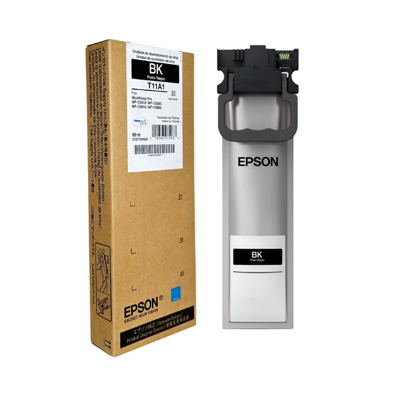Bolsa de Tinta Epson WorkForce WF C5310/5390, C5810/5890 Negro STD 69ml