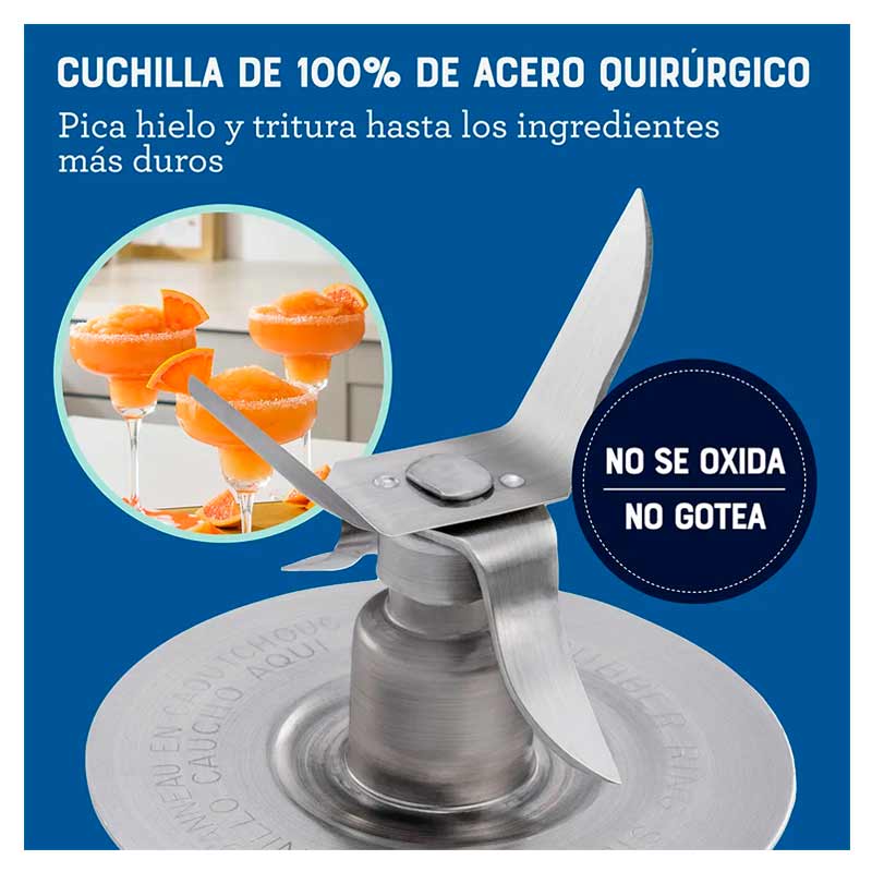 Licuadora Oster 0465 2 Velocidades Jarra de Vidrio 1.25 Lt Gris 1000 W