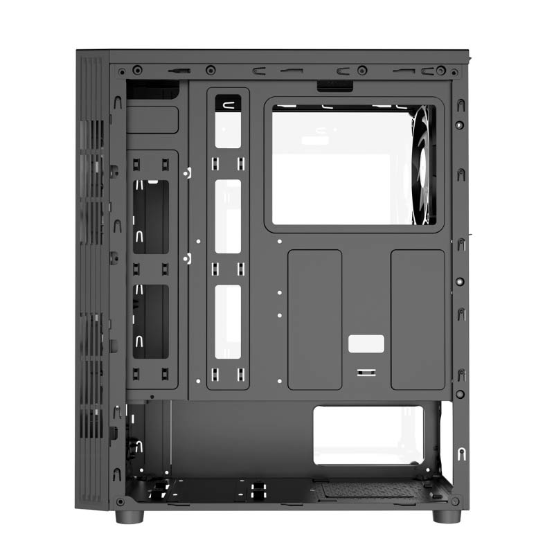 Case Gaming Vektor Tech EZQ1 Media Torre Vidrio Templado Micro ATX Negro