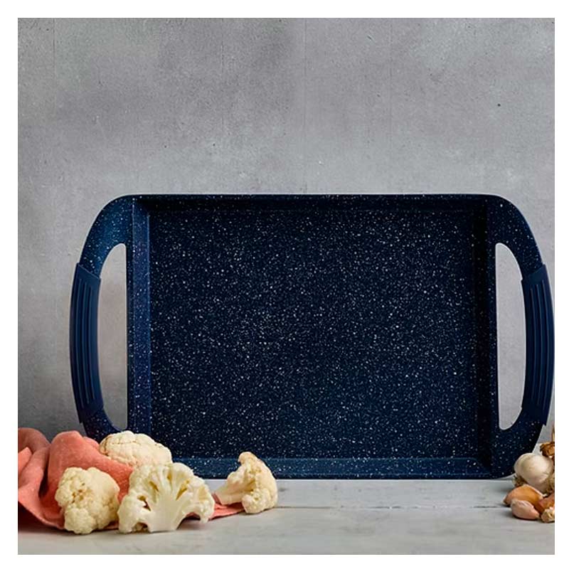 Parrilla Da Vinci Picca Azul Marmol 45cm