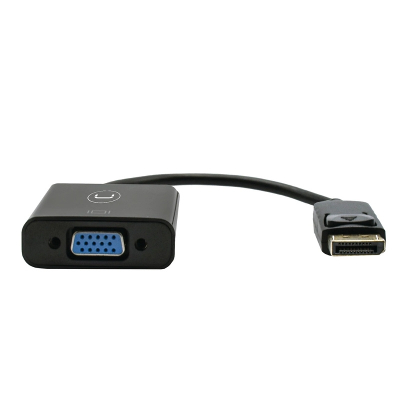 Adaptador DisplayPort a VGA Unno Tekno AD3006BK Macho-Hembra Negro
