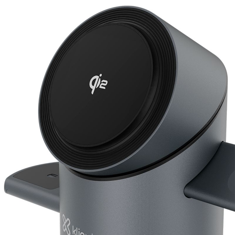 Estación de Carga Inalámbrica Klip Xtreme 3-en-1 Qi2 Magnética 15W Plegable