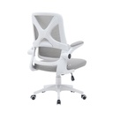 Silla de Oficina VektorTech Blanca Gris Claro