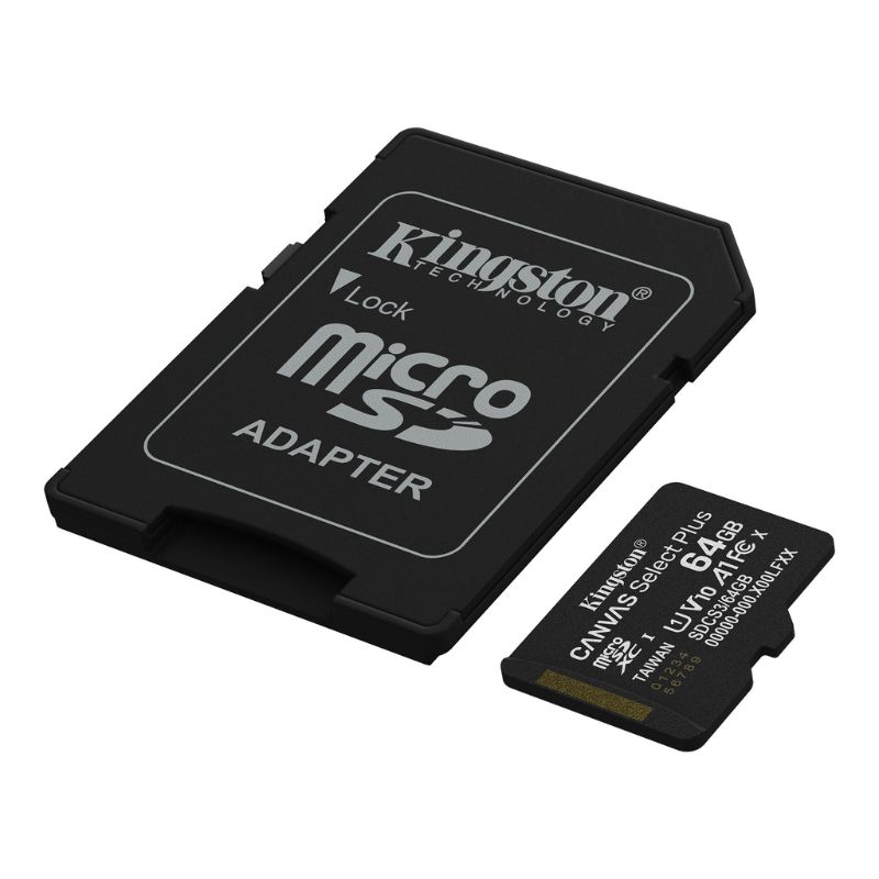 Memoria microSD Kingston 64GB Select Plus Gen3 100R