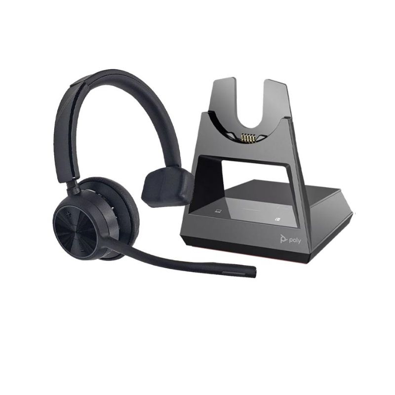 Auriculares Poly Voyager 4310-M tipo headset Bluetooth con base y adaptador BT700, USB-C