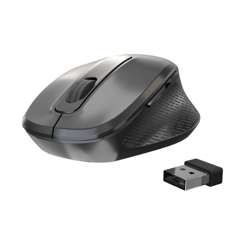 Mouse Inalámbrico Unno Tekno Glide Pro 1600DPI Negro