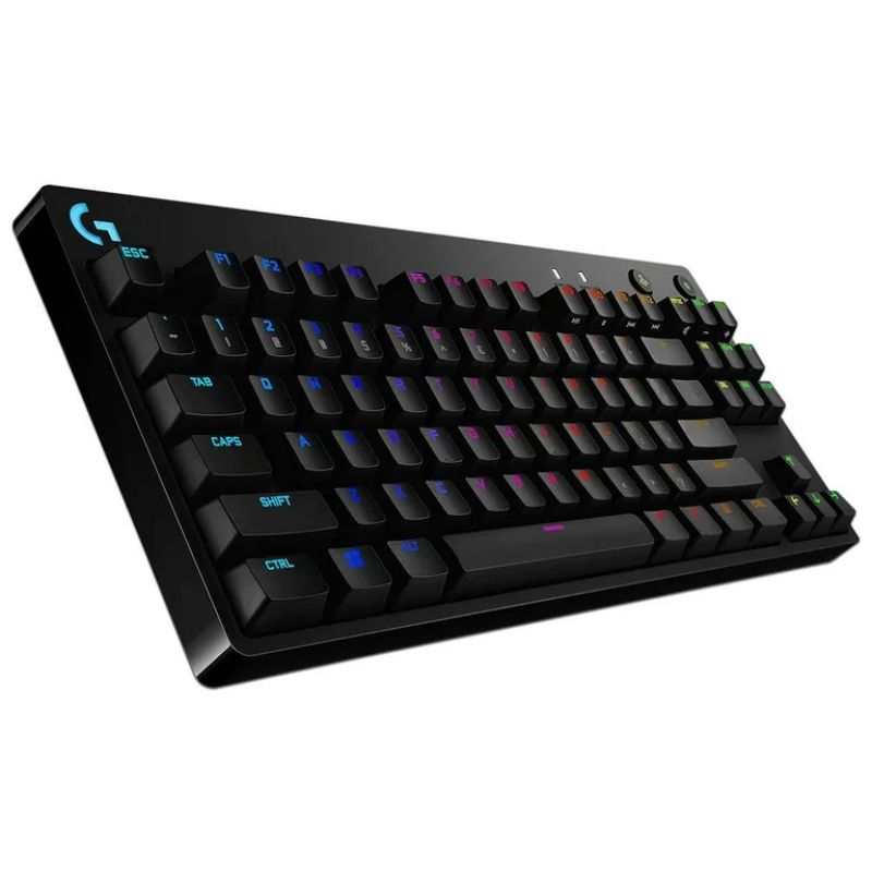 Teclado Gaming Mecánico Alámbrico Logitech G PRO RGB Negro Inglés