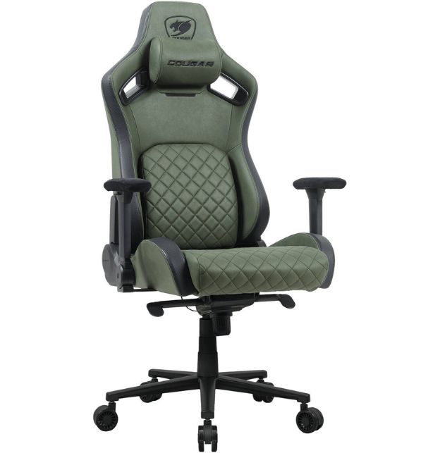 Silla Gaming Cougar Defensor S Verde Militar Negro