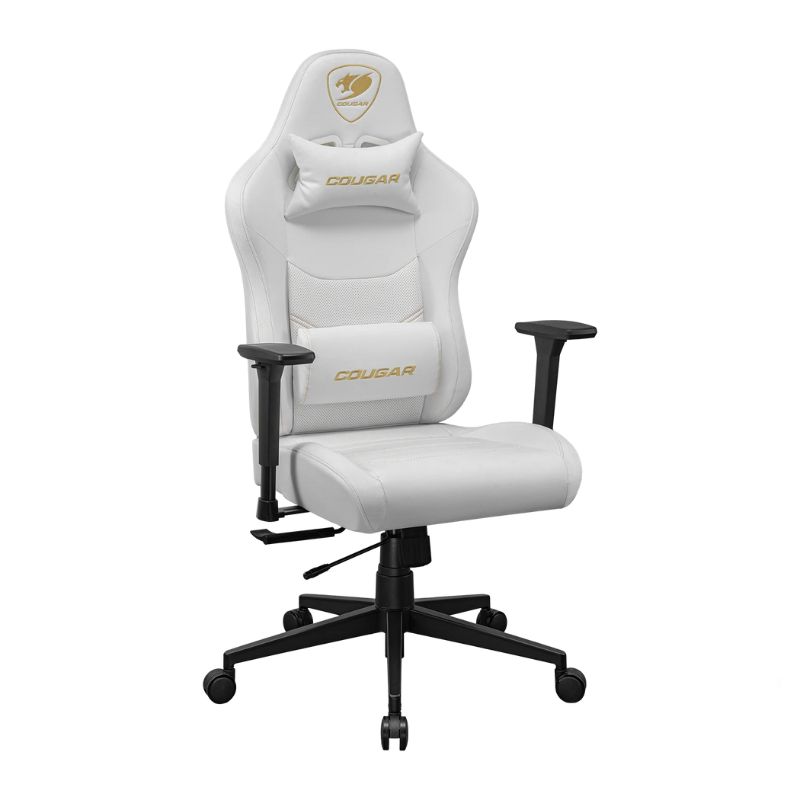 Silla Gaming Cougar Pryme Blanca PVC Premium