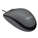 Mouse Alámbrico Logitech Óptico M100 1000DPI Gris
