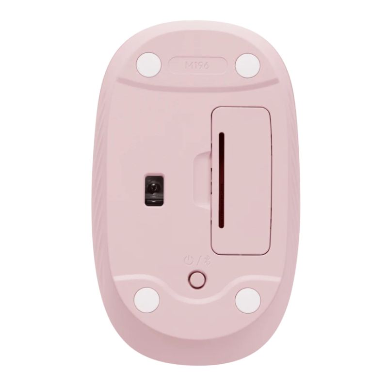 Mouse Inalámbrico Bluetooth Logitech Óptico M196 1000DPI Rosa