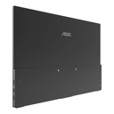 Monitor 15.6" AOC 16T20 1920x1080 IPS 60Hz Portátil Mini HDMI Negro