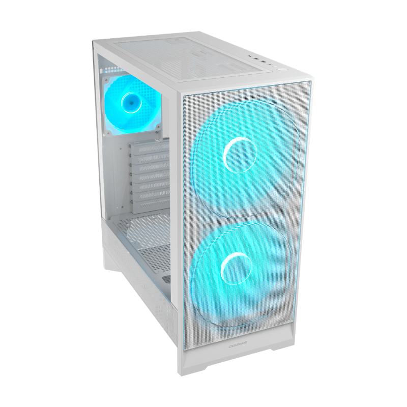 Case Gaming Cougar AIRFACE 180 White Media Torre Vidrio Templado Filtro Magnético ARGB (Sin Fuente)
